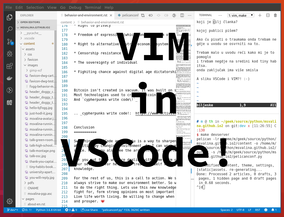 VIM inside VSCode